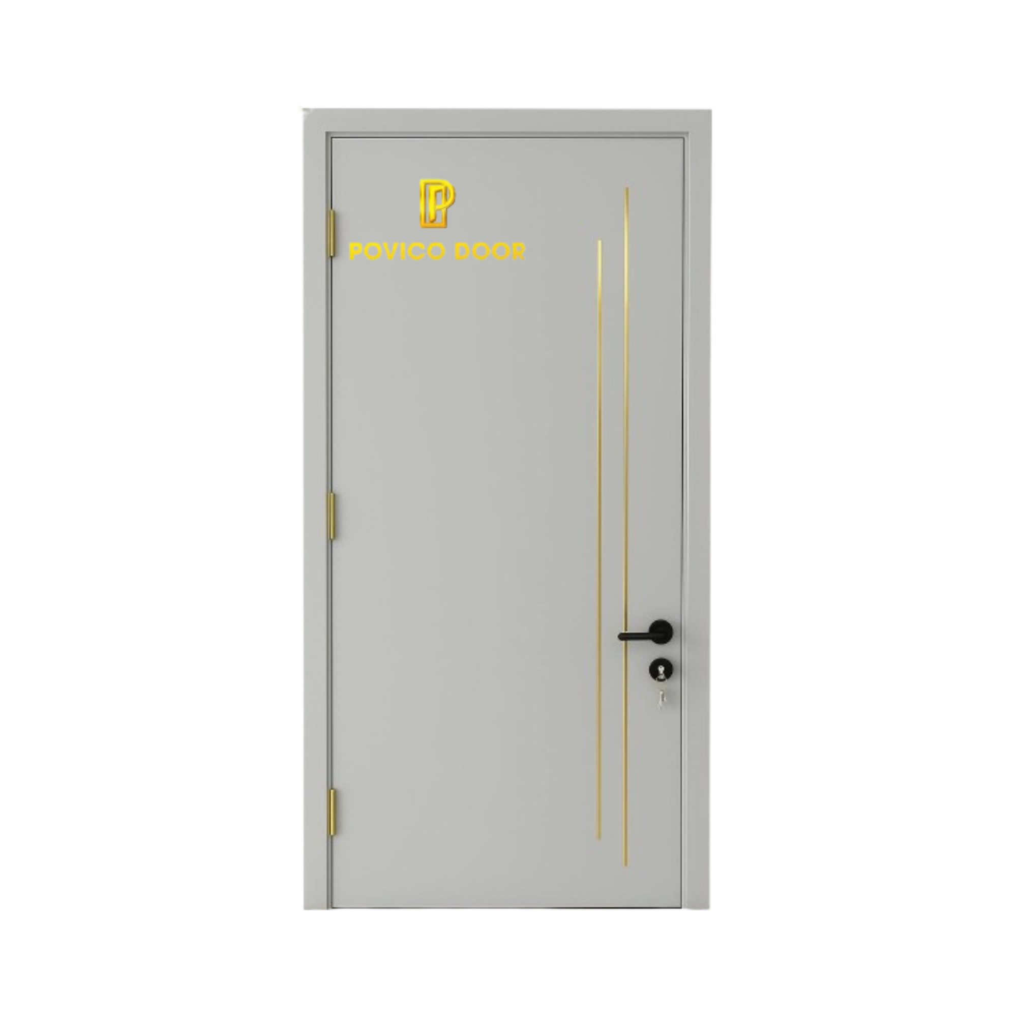 Cửa sơn màu 2k soi chỉ âm theo yêu cầu PVC-007